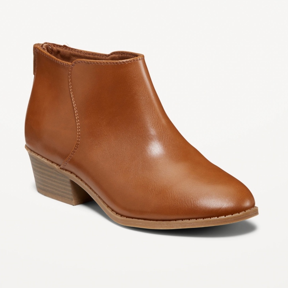 Old Navy Faux-Leather Ankle Booties for Girls